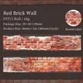 PET masking tape with retro red brick wall texture for scrapbooking and DIY journals - Red Brick Wall