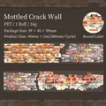 Watercolor red brick wall texture PET tape for DIY scrapbooking journal decoration - Mottled Cracked Wall