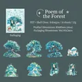 Poem of the Forest PET sticker set with shell light effect and 16 fantasy forest patterns - Forest Poem