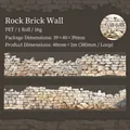 Stone wall texture PET decorative tape for journaling with 40mm width and 2m length - Rock Brick Wall