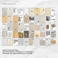 Vintage-Scrapbooking-Papierset mit 50 Blatt Bastelpapier zum Thema Naturmotive - Verstaubte Handschrift