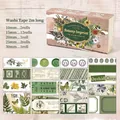 Set di 18 nastri washi Botany Imprint con motivi vintage di piante e decorazioni floreali - Stile Impronta Botanica