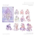 Fantasy Angel PET Aufkleber mit 3D-Goldfolie und Glitzer für Scrapbooking Deko - Traumhafter Engel