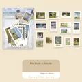 Retro impressionist oil painting postage stamp stickers 30pcs for DIY scrapbooking - Gentle Twilight