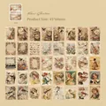Floral Sonata vintage journal paper kit with 80 sheets of musical and antique flower designs - Blossom Sonata