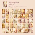 Retro Dark Phantom scrapbook stickers with afternoon tea themes on vintage paper - Afternoon Tea
