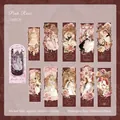Pack de 10 pegatinas PET vintage Pink Mist Rose con motivos florales y niñas retro - Oda al Jardín - Rosa de Niebla Rosa