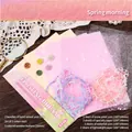 Floating Dream retro mesh material pack with decorative buttons and lace for journaling - Floating Dream - Spring Morning