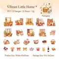 Set de 25 stickers PET Vibrant Home pour DIY journal avec décors de maison apaisants - Maison Vibrante