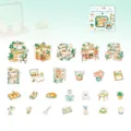 Set de 25 pegatinas PET Sueño de Menta para decoración de diarios y manualidades DIY - Tierra de Sueños de Menta