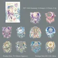 Golden PET dreamcatcher stickers for scrapbooking with intricate foil stamping motifs - Dream Journey Theme