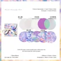 Holographic butterfly themed scrapbooking paper set with multiple textures and shiny finish - Purple Butterfly Halo