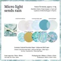 Glimmering Rain series scrapbooking set with 25 round papers in various holographic finishes - Glimmer of Rain