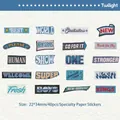 Autocollants de texte rétro Twilight 40 pièces pour DIY scrapbooking et décoration - Nuages de Crépuscule
