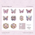 Adesivi farfalla a rilievo sfumatura viola per scrapbooking, confezione 20 pezzi carta speciale - Sussurri da Sogno
