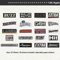 Retro Vintage Aufkleber mit englischen Buchstaben 40er Set für DIY Scrapbook Deko - Tintenzauber