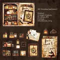 Traveler Souvenirs PET sticker set with 15 vintage collage motifs for journaling - Journey Mementos