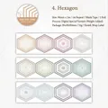 90mm hexagonal patterned washi tape with digital oil finish for journal decoration - Hexagon