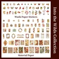 Kit scrapbooking vintage 200 pzs con hongos mariposas y papel decorativo floral - Entre Montañas y Campos
