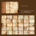 Carta kraft bianca vintage con 30 motivi per decorazioni scrapbooking retrò fai-da-te - 5. Tracce di Scrittura