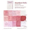 Papel de collage vintage Heart Daily rosa para scrapbooking con texturas de papel - Corazón Diario
