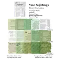 Vine Observations vintage aesthetic scrapbook papers with 15 sheets for journaling - Vine Sightings / 15 Sheets