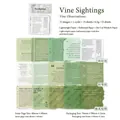Set de 15 hojas de papel decorativo vintage Vine Observations para scrapbooking - Avistamientos de vides