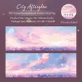 Ruban adhésif PET City Sunrise avec finition pailletée pour décoration de scrapbooking - Lever du Soleil en Ville