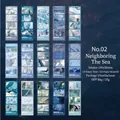 Twilight Series 15-piece ocean theme stickers for scrapbooking and artistic decor - Neighboring the Sea
