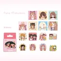 Pure Memories Aufkleber-Set mit 30 niedlichen Mädchen-Illustrationen in rosa Ästhetik - Reine Erinnerungen