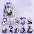 Sanctuary Prayer Light PET stickers with shell light effect and fantasy female character motifs - Moon Prayer Sanctuary
