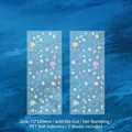 Bubble theme PET stickers with laser gold stamping and colorful gradient effects - Bubbles