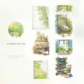 Artistic green plant PET tape for scrapbooking, A Corner of Life theme, 50mm x 2m size - Corner of Life