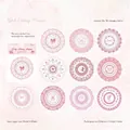 Lace Dreamery series pink vintage lace stickers with circular hollow patterns for journaling - Girl's Melody