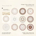 Cocoa Sweet Tea vintage lace stickers featuring hand-drawn cafe themes for journaling - Cocoa Sweet Tea