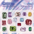 Phantom Treasure jewel PET stickers, 30pcs set with 15 gemstone shapes for journaling - Phantom Treasure