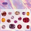 Amber series PET stickers with 30 vibrant gemstone designs for journaling and decor - Amber