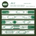 Holiday Post Office masking tape with retro labels and postal elements, 25mm wide - Simple Label Series - 2. Holiday Post Office
