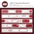 Cinta decorativa retro de 25mm con etiquetas rojas vintage y diseños de sellos - Serie de Etiquetas Simples - 3. Recuerdos de Marcadores