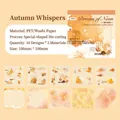 Set de 20 pegatinas de acuarela hojas de otoño en PET y papel washi decorativo - Hojas de Otoño