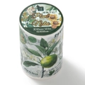 Retro botanical washi tape roll featuring citrus and floral motifs for journaling - Plant Notes