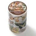 Retro butterfly and flower decorative washi tape with 60mm width and 2m length - Butterfly Whisper
