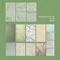 Pack papier botanique rétro avec motifs floraux gaufrés et détails en argenté - Sur la Branche