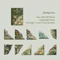 Autocollants rétro Forest Ivy avec motifs champignons et papillons pack de 20pcs - Lierre