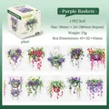 Purple hanging plant series PET decorative tape for scrapbooking 50mm x 2m size - Purple Hanging Basket