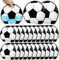 Soccer pattern portable drink pouches with handles and airtight seals for sports events - 25*22.5cm / Football