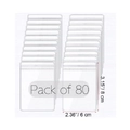 Set of 80 transparent 6x8cm PVC storage bags for jewelry and small item protection - Jewelry Sealing Bags