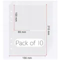Transparent 80-grid jewelry storage binder pages with 4 pockets per sheet and 6 holes - Organizer Inner Pages
