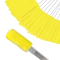 Dettaglio di trappole adesive gialle con supporti in metallo per il controllo dei parassiti - Bandiera 10*12.7CM + Asta 38CM / Giallo