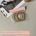 Pink large EVA jewelry storage bag 11.7x11cm anti-oxidation transparent pouch for bracelets - 11.7x11cm (50 Silk) Transparent